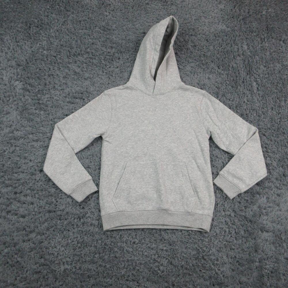 H&M Hoodie Kids 12/14 Gray Pullover Fleece Hooded Unisex Crewneck NWT